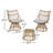Fiona 2 - Person Patio Conversation Set with Cushions-1365110198-1365110199