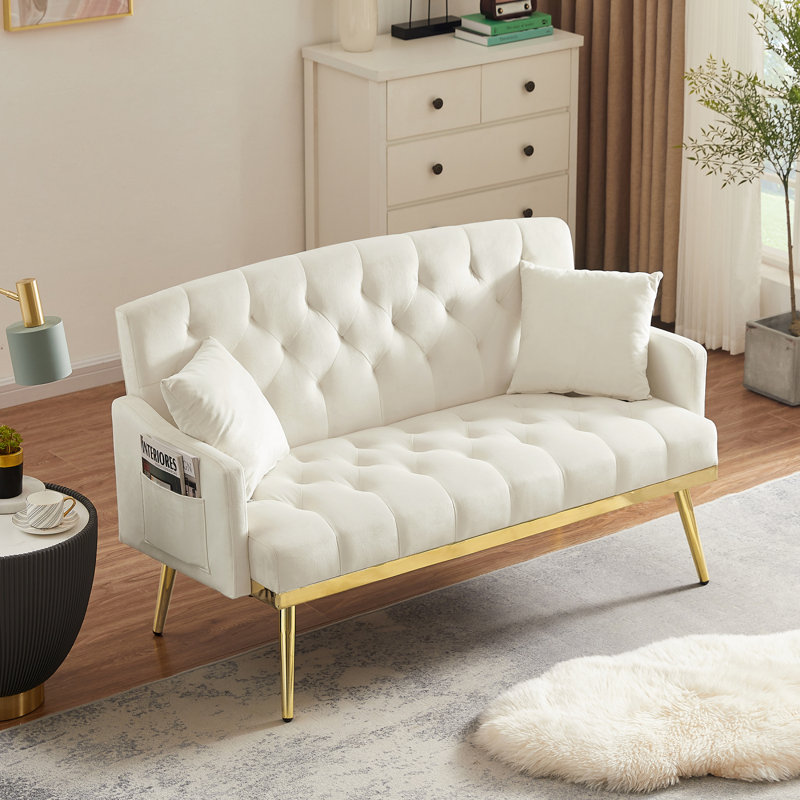 CREAM WHITE  2 SEATER SOFA, Cream White
