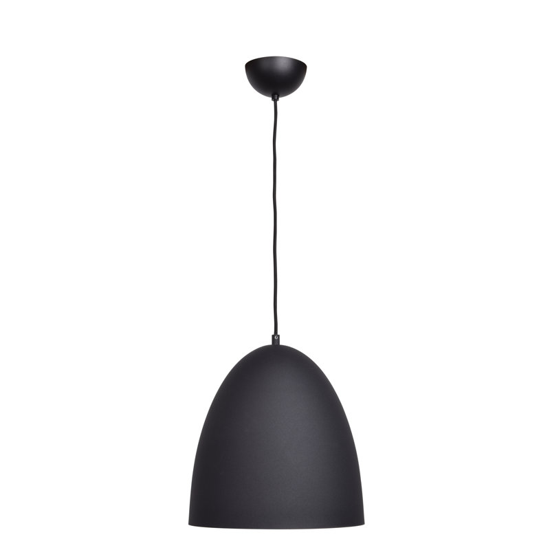 Utopia 1 - Light Single Pendant, Matte Black Outer/Matte Gold Inner, Yes