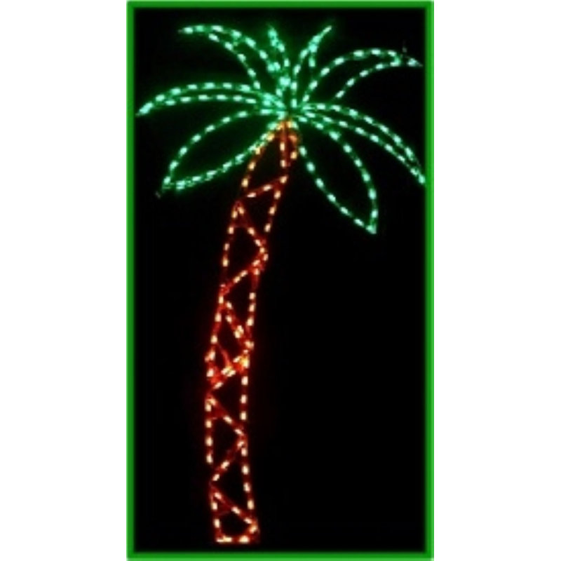 Large Palm Tree Nautical Holiday Lighted Display