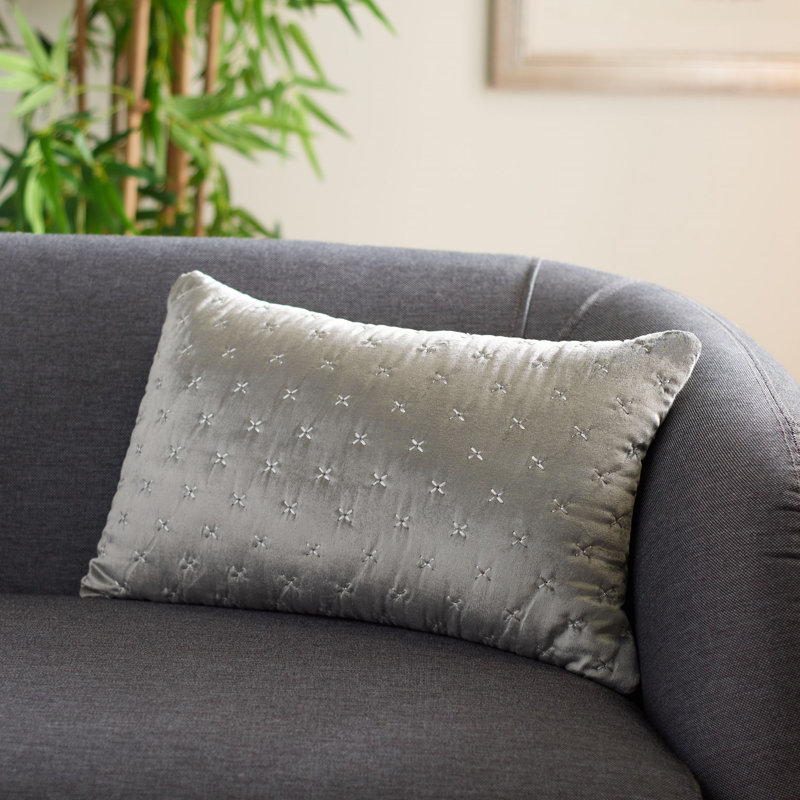 Deana Rectangular Pillow Cover & Insert, Dark Gray