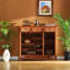 Armoire de rangement avec 3 portes et 3 tiroirs