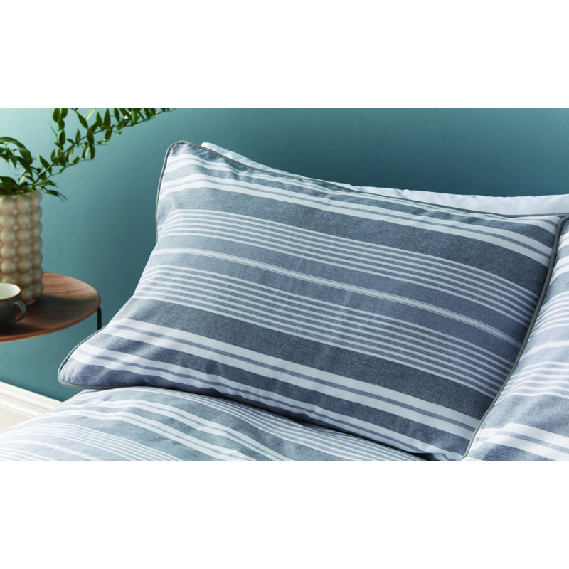 Kingston Stripe Duvet Cover Set with Pillowcases, Double - 2 Standard Pillowcases
