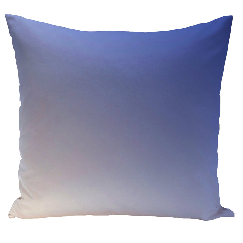 Ombre Reversible Throw Pillow, 20"x20", Dazzling Blue