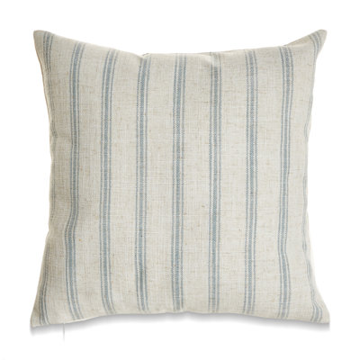 French Stripe Pillow With Microgel Feather-like-filled