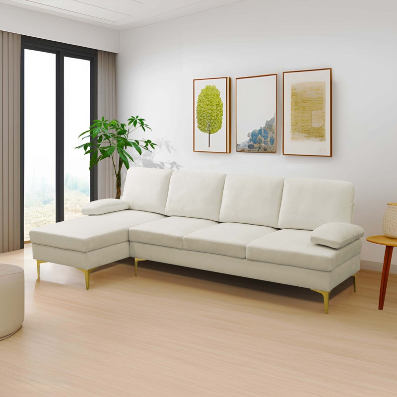 Canapé modulaire 2 pièces Laroderick, Orienté à gauche (vu de face)