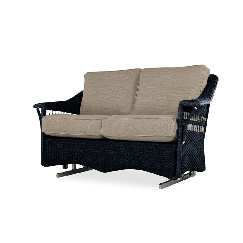 Nantucket Outdoor 2 - Seat Loveseat, Sailcloth Sailor, Ebony