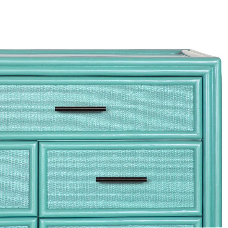 Aruba 8 - Drawer Dresser, Turquoise