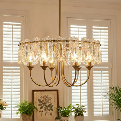 Lustre tambour 24 po 6 lumières