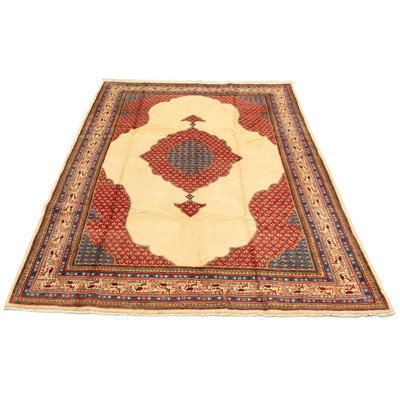 Tapis unique en laine noué à la main 7 pi 7 po x 11 pi 5 po nouvel âge Rayshawn