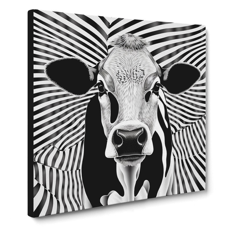 Cow Op Art - Print