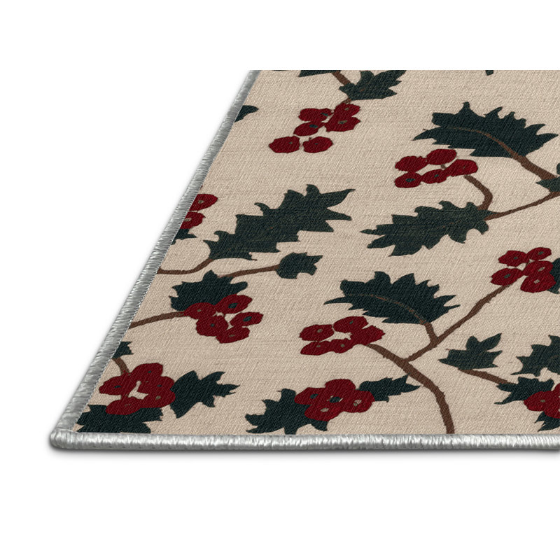  Tapis lavable Lingonberry, Rond 3 pi