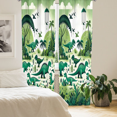 Paire de rideaux 2 pièces East Urban Home