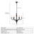 6 - Light Black Candle Chandelier