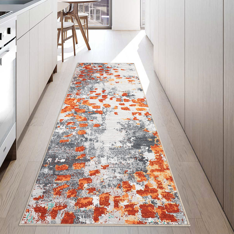 Jimel Washable Abstract Indoor Rug