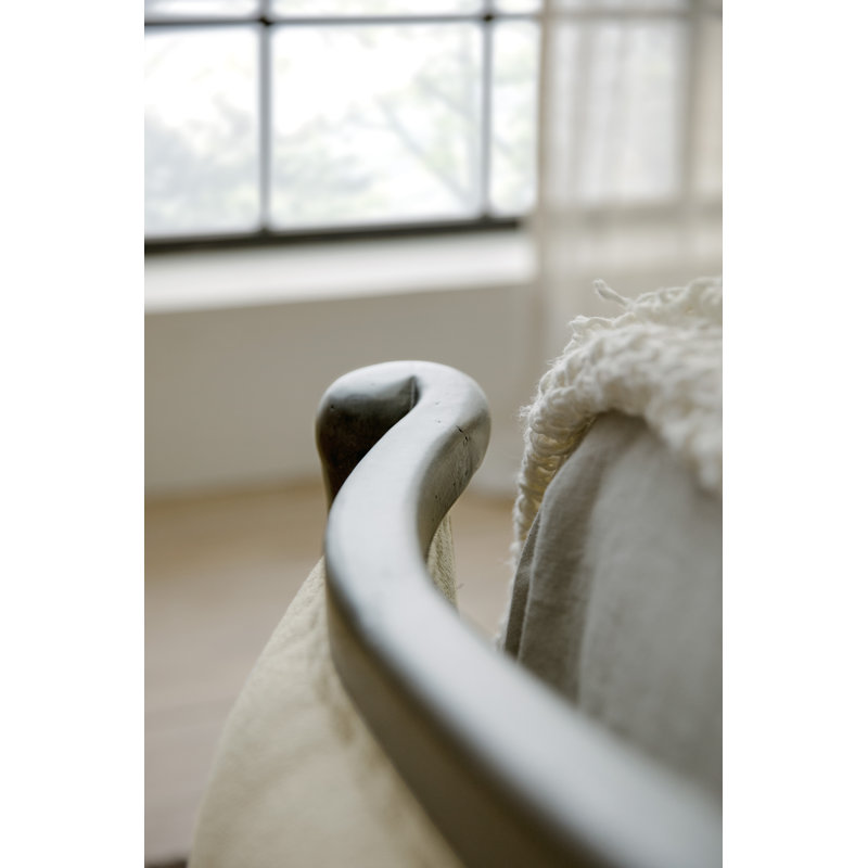 CiaoBella Upholstered Wingback Bed, Queen