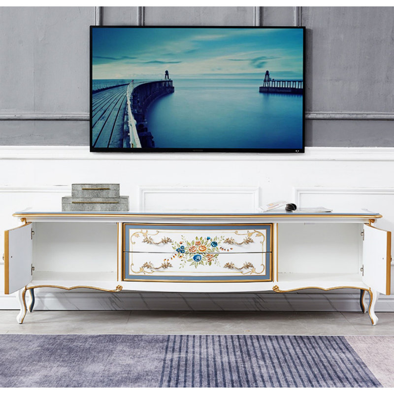 Creative Painted TV Cabinet, 20.47"H x 78.74"L x 18.9"W