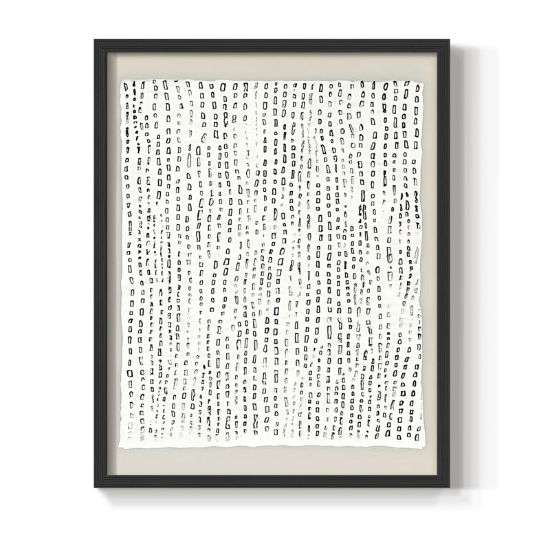«Abstract CCXLVI», reproduction encadrée - prête à être accrochée, H 10 po x l 8 po, Noir