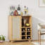 Buffet de 34 pouces avec porte-bouteilles et grand rangement-2060372719