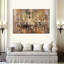 Lustre en cristal sophistiqué, reproduction sur toile-538072894