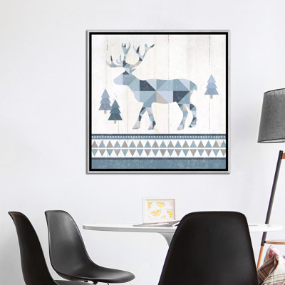 «Nordic Geo Lodge Deer IV» par Wild Apple Portfolio - impression d'art graphique