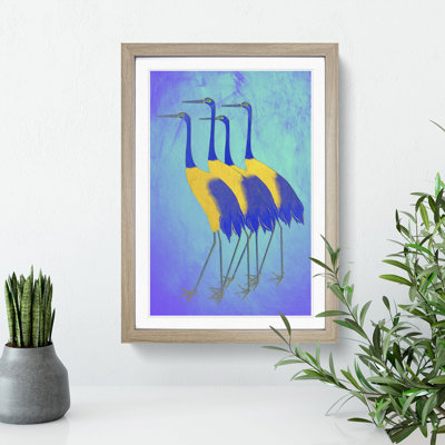 Golden Cranes - Picture Frame Painting