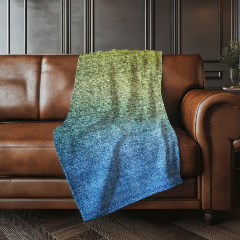 Jeté dégradé Addison Sherpa ASB587, Olive