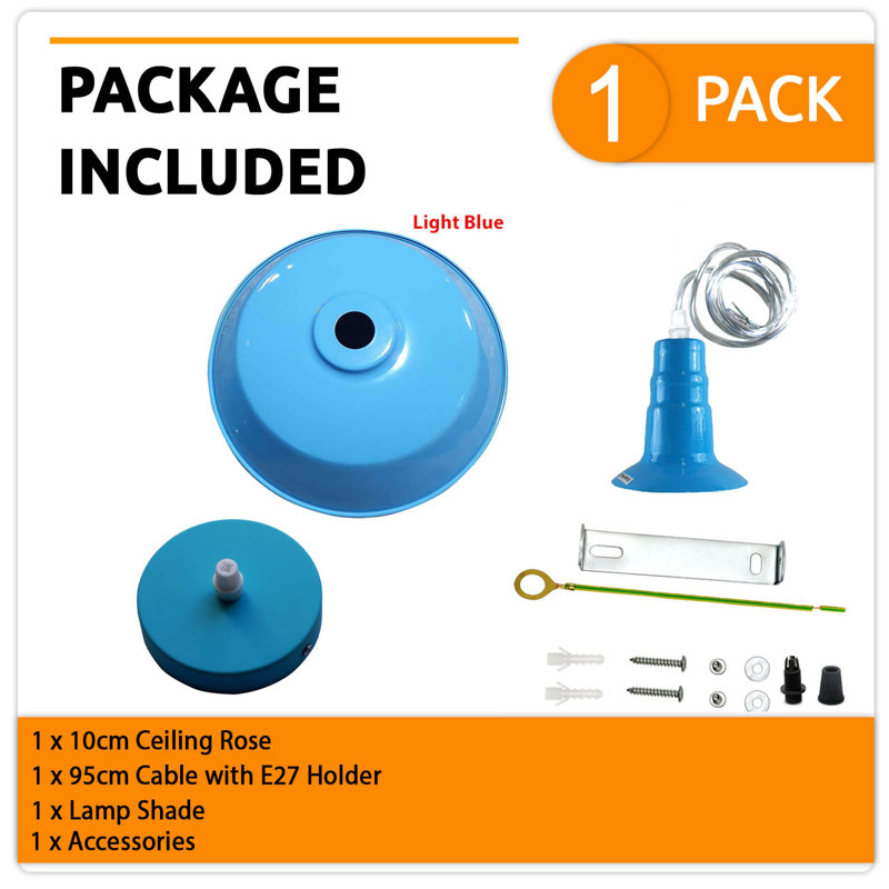 Cisco 1 - Light Single Pendant, Light Blue