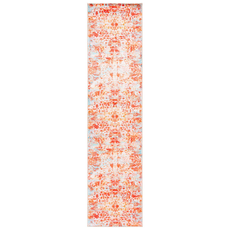 Whaleyville Performance Machine Washable Abstract Rug, Runner 2'2" x 9'