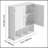 Bathroom Wall Cabinet, 2 Doors & Adjustable Shelf, Over The Toilet Storage Medicine Cabinet Wall Mounted, Hanging Organizer With Shelves & Open Partition For Laundry Room Kitchen Restroom, White