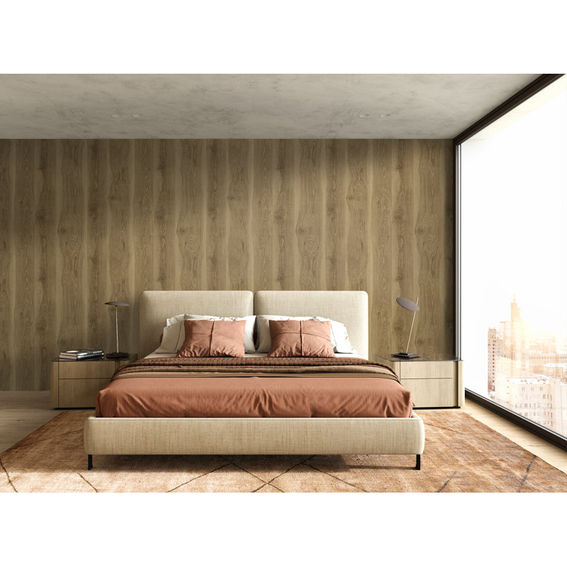 Rouleau de papier peint L 27 pi x l 27 po Libbna, Noyer
