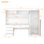Armoire de rangement en bois à 2 portes avec tablettes et tiroirs pour la chambre à coucher-1621583843