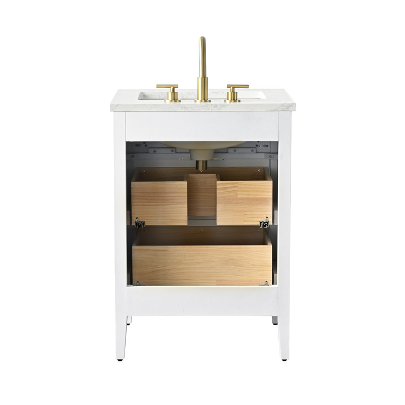 Emma 24" W Single Vanity, White
