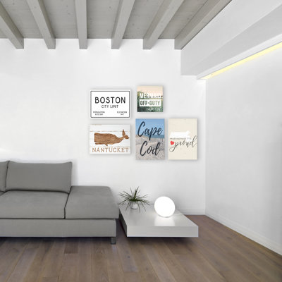 «Massachusetts Proud with Heart» par Daphne Polselli, reproduction d'art textuel