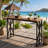 62.6" Rectangular Bar Table, Farmhouse Counter Height Pub Table