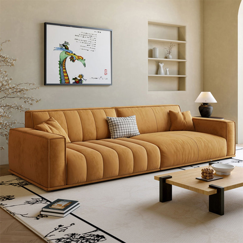 Canapé à lignes droites moderne et simple, 31.5"H*108.27"W*39.37"D