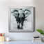 Proud Elephant - Reproduction d'art graphique sur toile encadrée-1263565295-1263565294