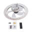 Ventilateur de plafond 15,7 po avec lumières DEL Hoskin