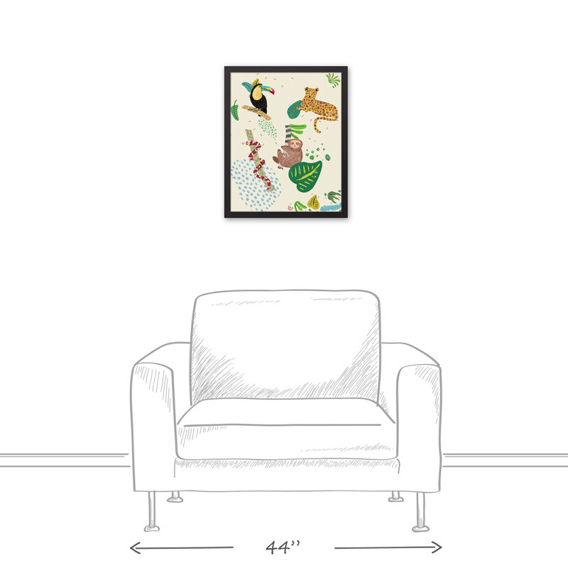 Art encadré, H 21,75 po x l 17,75 po x P 1,75 po