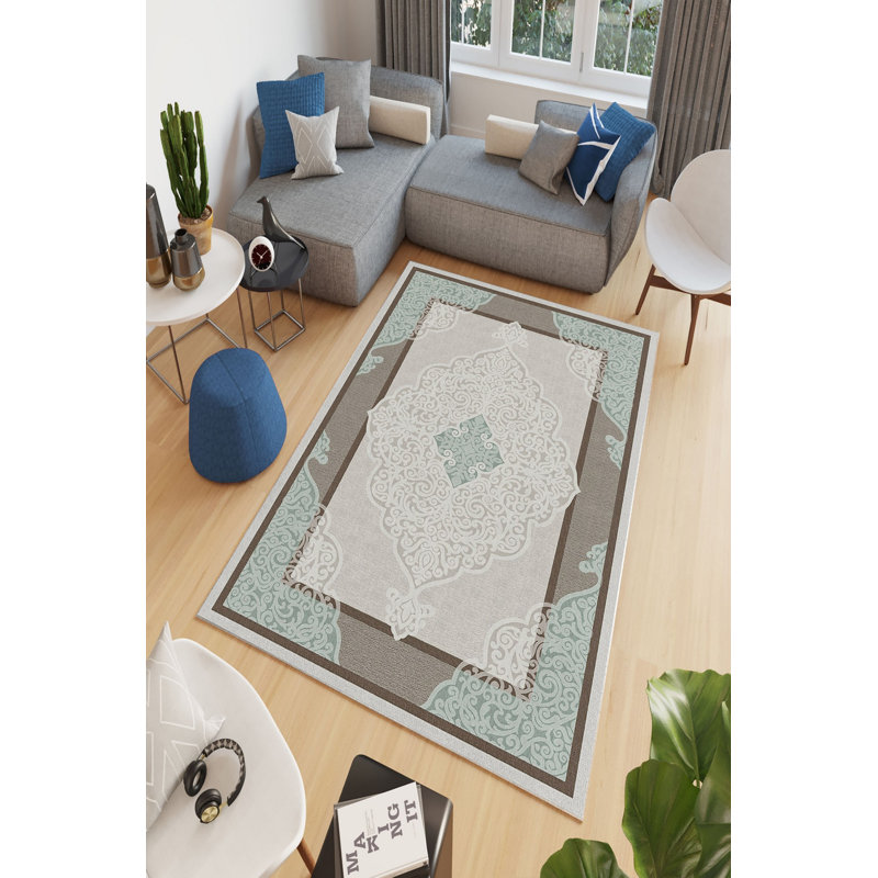 Elegant Pink Hall Carpet, 3.3 x 4.9 Feet | 100% Polyester, 650 g/m² | Antibacterial, Eco-Friendly, Non-Slip PVC Dot Underside | Machine Washable, Soft Pile Height: 0.2 Inches | Perfect for Living Room & Entryway