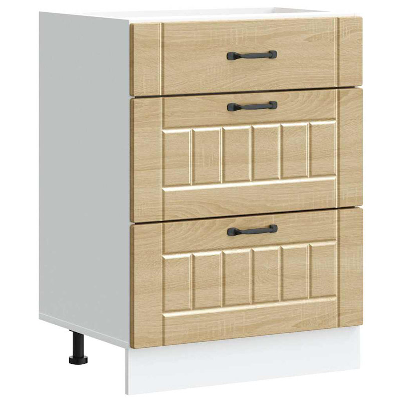 Pieds réglables en bois d'ingénierie vidaXL, Blanc, H 32,1 po x l 23,6 po x P 18,1 po