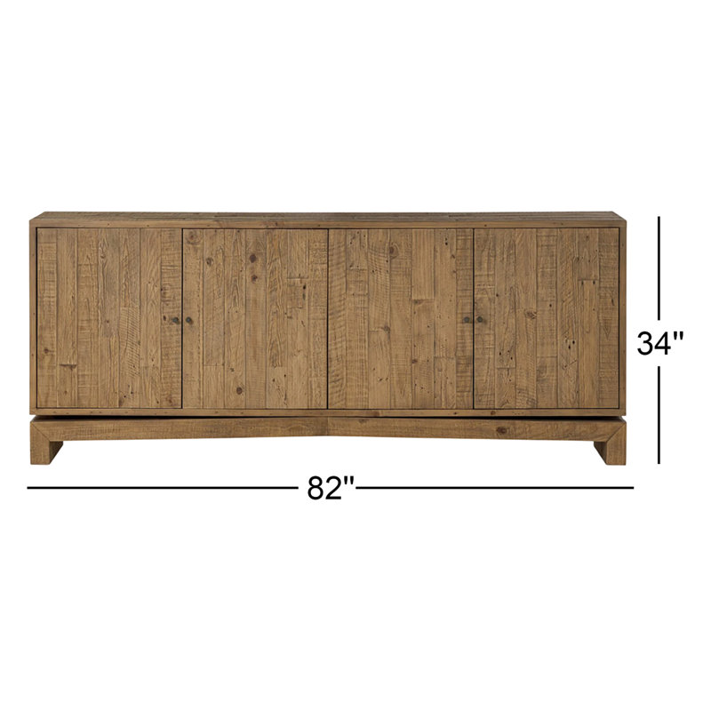Matthes 82'' W Sideboard, Light Brown