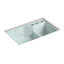 Indio® 33" L x 21.125" W Double Basin Undermount Kitchen Sink with Accessories-1855539257-1862850630