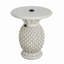 Table d'appoint en forme d'ananas, base de parasol pour patio extérieur