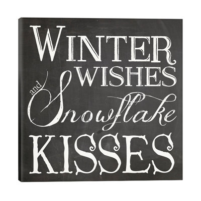 Christmas Chalk V by Erin Clark - Wrapped Canvas Print