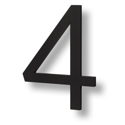 Floating House Number, 6"