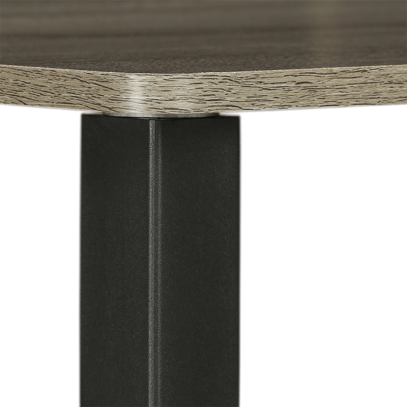 Almaraz Side Table Set, French Oak Grey/Black