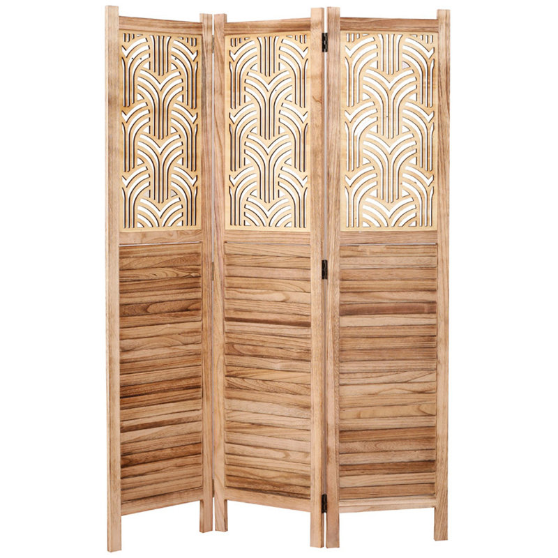 Cloison pliante 3 panneaux 47,5 "Epping, Naturel