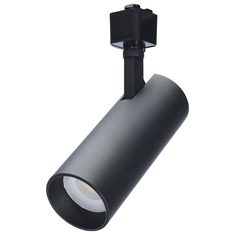 Tête de rail à DEL 20 watts, largeur de faisceau de 36 degrés, 5 degrés au choix, Noir mat