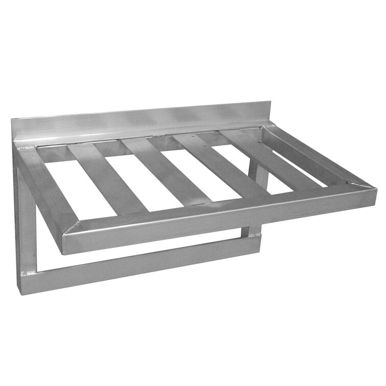 Durable Stainless Steel Wall Mountable 15.75 Inch Kitchen Shelf for  Restaurants Businesses and Eateries (2) (